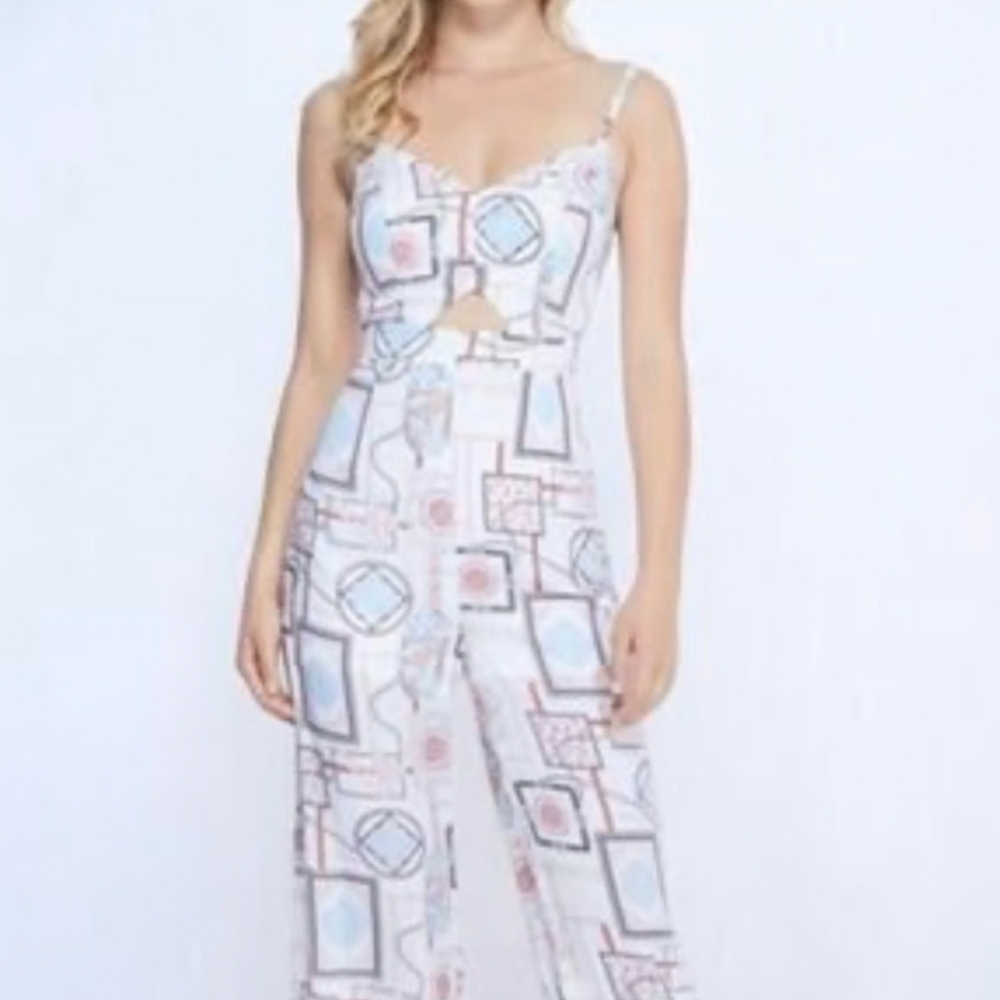 Guess Geometric Print Jumpsuit